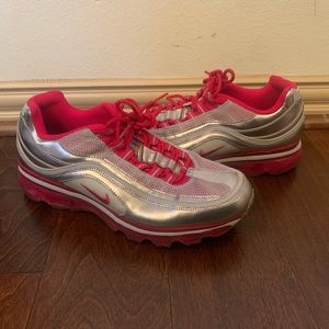 Nike pink and grey sneakers